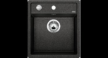 Spoelbak Blanco Dalago vlakbouw antraciet 517156. Draaiknopbediening.