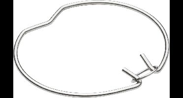 Paulmann klemveer / veerring voor inbouwspot - Klembereik Ø 46 tot 55 mm - Chroom - 3 stuks