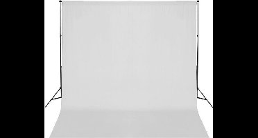 vidaXL - Achtergrondsysteem - 600x300 - cm - wit