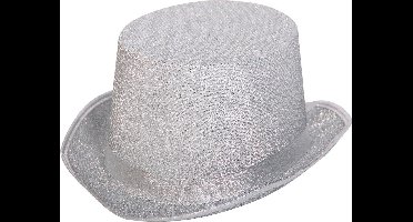 Gentlemen Top Hat Fabric Silver