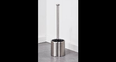 HI toiletborstel met houder 10 cm roestvrij staal