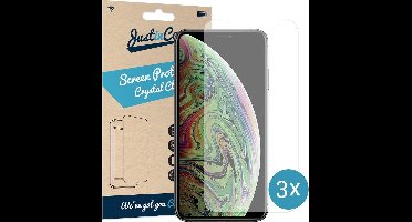 Just in Case Screen Protector Apple iPhone XS - Crystal Clear - 3 stuks