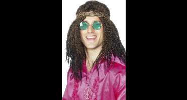 Hippie heren verkleed kit