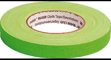 MMM zelfkl tape Scotch 9545N, viscose, neon groen, (lxb) 56mx19mm