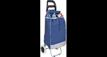 Benson Boodschappentrolley - waterdicht - opvouwbaar - 40 liter - blauw