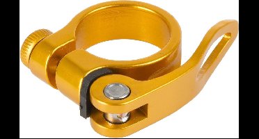 M-wave Zadelpenklem Clampy-qr 34,9 Mm Aluminium Goud