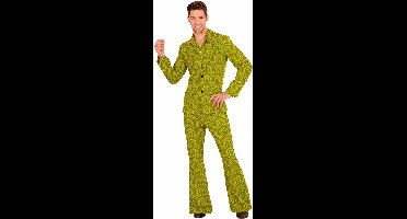 Jaren 70 kostuum groovy groen