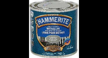 Hammerite Metaallak Structuur - Metaal Grijs - Metaal Grijs - 250 ml - 10 m²/l - Afwerkingslaag
