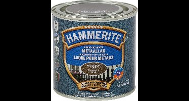 Hammerite Metaallak Hamerslag - Bruin - Bruin - 250 ml - 10 m²/l - Afwerkingslaag