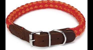 Beeztees Korda - Halsband Hond - Rood/Oranje - 47-53 cm