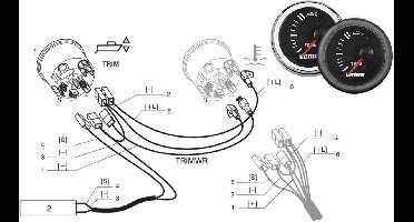 VETUS TRIMWR Aansluitkabel voor Trimmeter