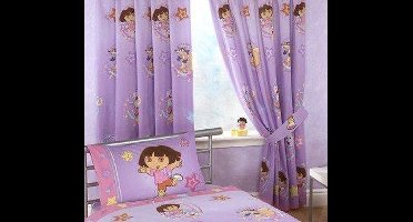 Dora the Explorer Paarse Gordijnset Swirl
