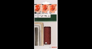 Bosch 10-delige schuurbladset voor vlakschuurmachines 93 x 185 mm geperforeerd - korrel 60