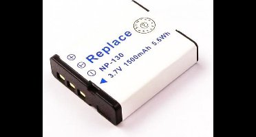 AccuCell-batterij geschikt voor Casio NP-130, Exilim EX-H30, EX-ZR100