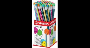 stabilo potlood pencil 160 met gum 72 stuks display