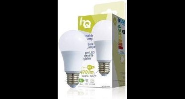 DIMBAAR LED-lamp E27 6,5W 470lm WARM WIT 2700K