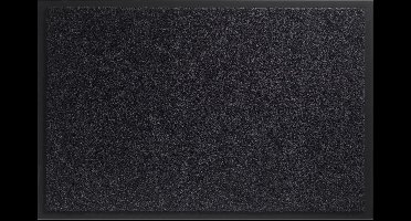 Deurmat schoonloopmat Twister 40 x 60 cm Zwart