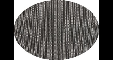 Krumble Placemat ovaal / Placemats / Placemat / Onderlegger / Onderzetter - 32 x 45 cm - Grijs