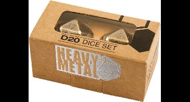 Heavy Metal D20 2-Dice Set - Antique Bronze