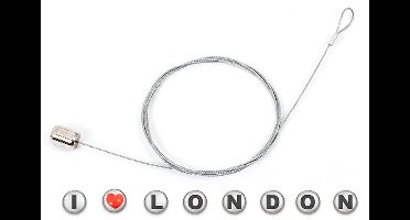 Balvi Fotohouder London 150 Cm Acryl/staal Zilver 9-delig