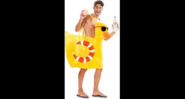 Witbaard Verkleedpak Badeend Geel Polyester 2-delig Maat M/l