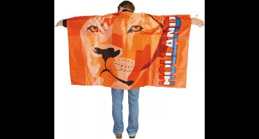 Juichcape - Vlagcape  - Oranje Leeuw - Voetbal - Nederlands Elftal - Hup Holland