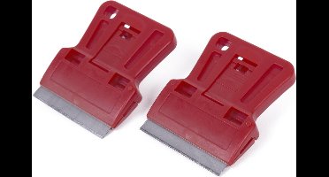 Benson Verfschrapers - 40 mm - Rood - 2-delig - Verwisselbare mesjes
