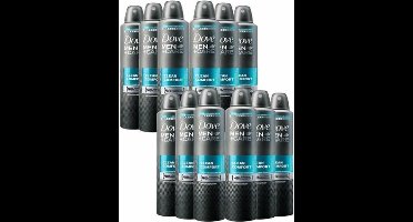 Dove XL Deo Spray Men+Care  - Clean Comfort - JUMBOPAK - 12 x 250 ml