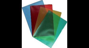 Insteekmap L-model Quantore - A4 - PP - 0.12mm - 4 kleuren - 100 stuks