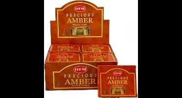 HEM Wierook Kegel Amber (12 pakjes)