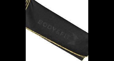 Body & Fit Mircovezel Handdoek - Sporthanddoek - Micro fiber - Zwart