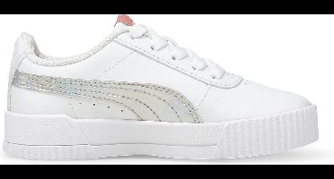 PUMA Carina Rainbow PS Meisjes Sneakers - Puma White-Puma Silver - Maat 27
