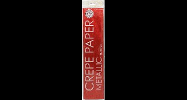 Wefiesta Crêpepapier Metallic 150 X 50 Cm Rood
