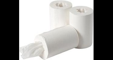 Euro Mini centerfeed rol 1-lgs 120 mtr cellulose tissue (zonder huls)