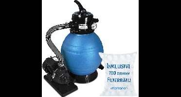 Monzana Zandfiltersysteem - 10.200L/u - 25L Tank 7-weg & Filterballen