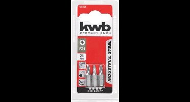 KWB - Schroefbits 25mm - 3 stuks - Pozidrive Pz-1