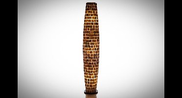 Staande lamp Handgemaakt Decoratie Vloerlamp woonkamer slaapkamer Design apollo moni gold  shell capiz parelmoer schelp 150 cm