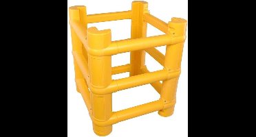 Modulaire kolombescherming Geel 700 mm x 700 mm x 1000 mm