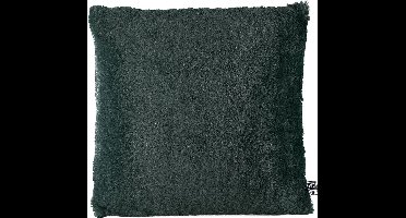 PTMD Mattie Vierkant Kussen - 45 x 10 x 45 cm - Vegan Bont - Groen