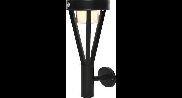 Solar wandlamp rvs Warm wit Premium