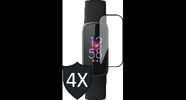 Screenprotector geschikt voor Fitbit Luxe - PET Full Screen Protector - 4 Stuks
