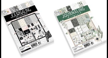 Craft Sensations Journaling - vul je dagboek  - 2 boekjes met 24 vellen, dubbelzijdig bedrukt | bullet journal |  planner | stickers