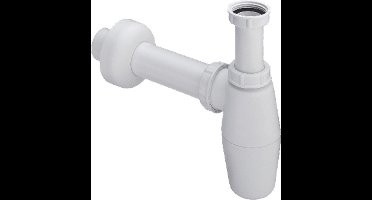 Saniclass Sifon inclusief muurbuis en rozet wit