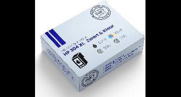 Huismerk HP 304XL (F6U68AE + F6U67AE) Inktcartridge Zwart + HP 304XL Color - Voordeelbundel Hoge capaciteit