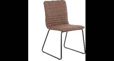 Mica Decorations Clark Eetkamerstoel - L46 x B53 x H82 cm - Bruin