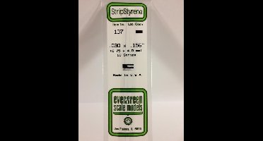 Evergreen Modelbouwdecoratie - 137 Strip 0,8mmX4mmX35cm - 10 stuks Styreen