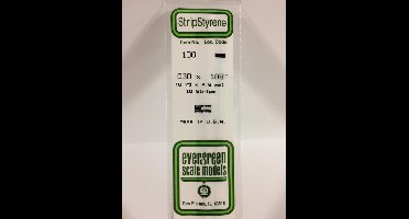 Evergreen Modelbouwdecoratie - 138 Strip 0,8mmX4,8mmX35cm - 10 stuks Styreen