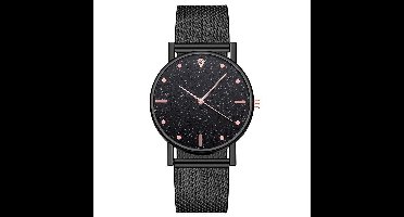 Modern Dames Horloge Zwart • Fashion • Rosegold • Roze • Zwart • Zilver • Rood • Blauw • Groen