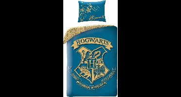 Harry Potter dekbedovertrek blauw - 140 x 200 cm - 70 x 90 cm - katoen