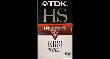 TDK E-180 HS videoband VHS 180min super avilyn hoge kwaliteit
